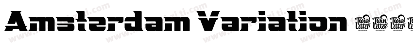 Amsterdam Variation 3-常规字体转换